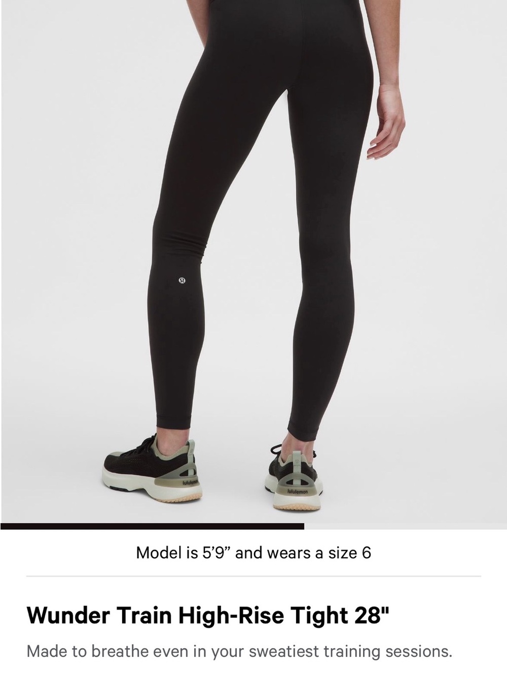 lululemon athletica Wunder Train High-Rise Tight 28" - Black